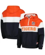 MLB Detroit Tigers Ripstop Raglan Windbreaker Hoodie Jacket | Trendy Leather Jackets