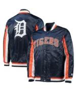 MLB Detroit Tigers Starter The Ace Satin Jacket | Trendy Leather Jackets