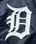 MLB Detroit Tigers The Captain II Starter Navy Varsity Jacket | Trendy Leather Jackets