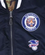MLB Detroit Tigers X Alpha Reversible Bomber Jacket | Trendy Leather Jackets