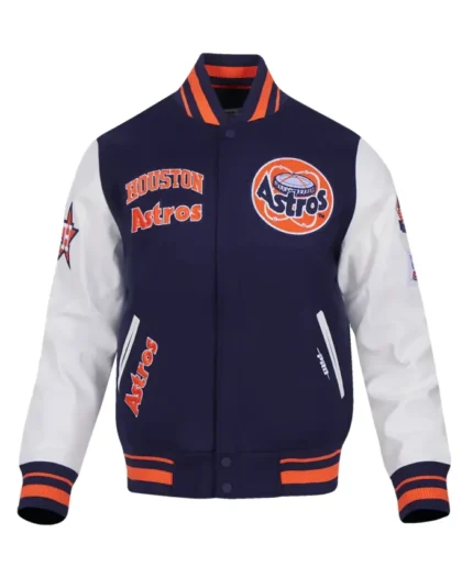 MLB Houston Astros Classic Varsity Jacket | Trendy Leather Jackets