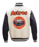 MLB Houston Astros Classic Varsity Jacket | Trendy Leather Jackets