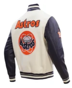 MLB Houston Astros Classic Varsity Jacket | Trendy Leather Jackets