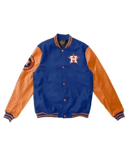 MLB Houston Astros Clubs Varsity Jacket | Trendy Leather Jackets