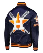 MLB Houston Astros Pro Standard Mash Up Satin Jacket | Trendy Leather Jackets
