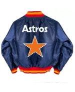 MLB Houston Astros Satin Bomber jacket | Trendy Leather Jackets