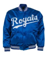 MLB Kansas City Royals 1969 Bomber Satin Jacket | Trendy Leather Jackets