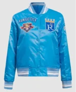 MLB Kansas City Royals Retro Classic Rib Jacket | Trendy Leather Jackets
