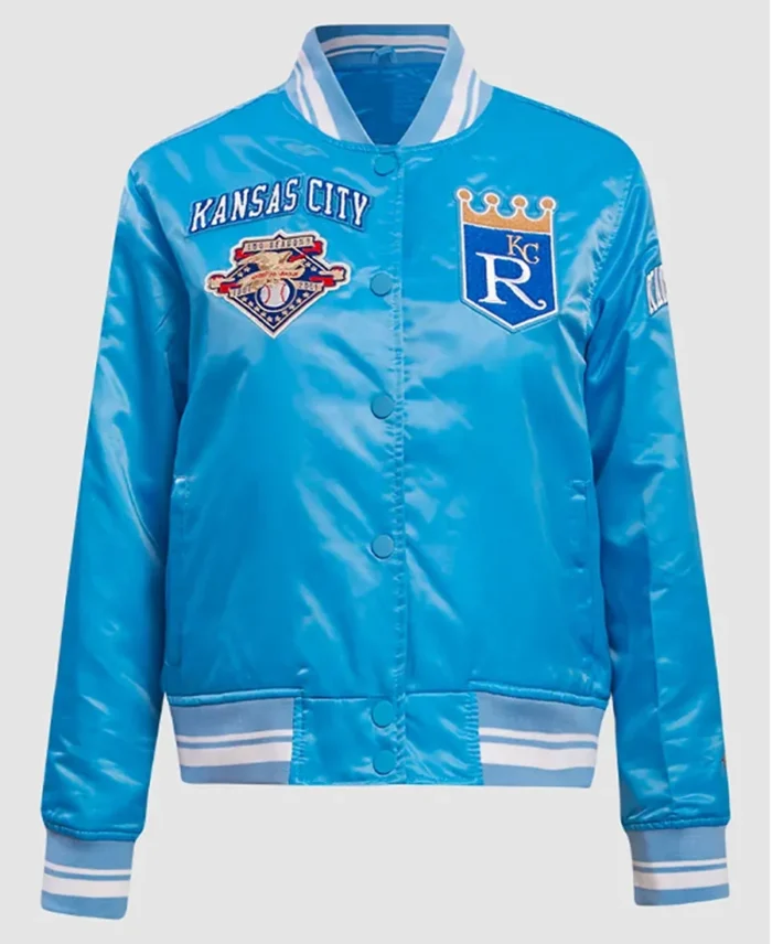 MLB Kansas City Royals Retro Classic Rib Jacket | Trendy Leather Jackets
