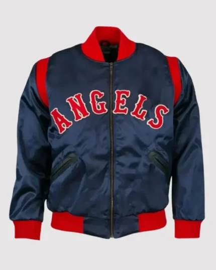MLB Los Angeles Angels 1961 Blue Varsity Jacket | Trendy Leather Jackets