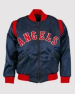 MLB Los Angeles Angels 1961 Blue Varsity Jacket | Trendy Leather Jackets