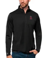 MLB Los Angeles Angels Antigua Black Tribute Pullover Top | Trendy Leather Jackets