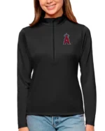 MLB Los Angeles Angels Antigua Black Tribute Pullover Top | Trendy Leather Jackets