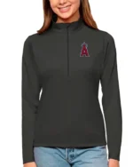 MLB Los Angeles Angels Antigua Black Tribute Pullover Top | Trendy Leather Jackets
