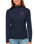 MLB Los Angeles Angels Antigua Black Tribute Pullover Top | Trendy Leather Jackets