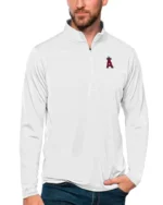MLB Los Angeles Angels Antigua Black Tribute Pullover Top | Trendy Leather Jackets