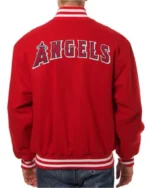MLB Los Angeles Angels Letterman Red Varsity Jacket | Trendy Leather Jackets