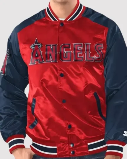MLB Los Angeles Angels Renegade Varsity Jacket | Trendy Leather Jackets