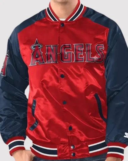 MLB Los Angeles Angels Renegade Varsity Jacket | Trendy Leather Jackets