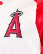 MLB Los Angeles Angels Satin Letterman Jacket | Trendy Leather Jackets