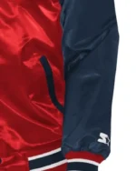 MLB Los Angeles Angels Starter Varsity Satin Jacket | Trendy Leather Jackets