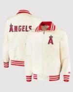 MLB Los Angeles Angels The Captain II Varsity Jacket | Trendy Leather Jackets