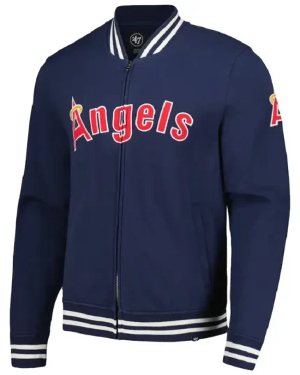 MLB Los Angeles Angels Wax Pack Pro Camden Track Jacket | Trendy Leather Jackets