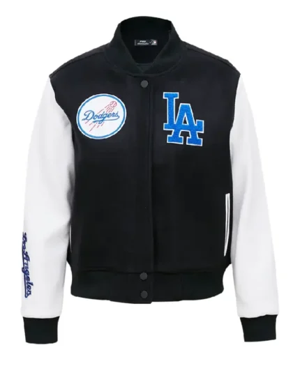 MLB Los Angeles Dodgers Classic Wool Varsity Jacket | Trendy Leather Jackets