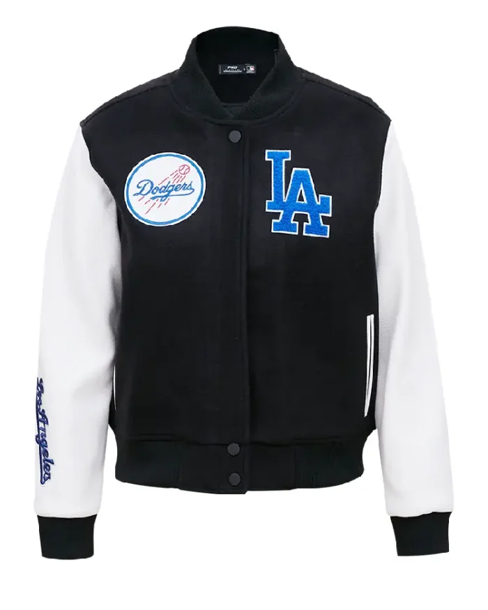 MLB Los Angeles Dodgers Classic Wool Varsity Jacket | Trendy Leather Jackets