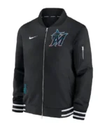 Mlb Miami Marlins Nike Bomber Jacket | Trendy Leather Jackets