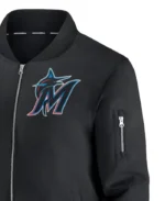Mlb Miami Marlins Nike Bomber Jacket | Trendy Leather Jackets
