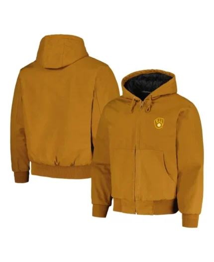 MLB Milwaukee Brewers Dakota Hoodie Jacket | Trendy Leather Jackets