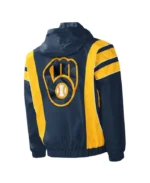 MLB Milwaukee Brewers Impact Hoodie Jacket | Trendy Leather Jackets