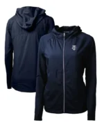 MLB Minnesota Twins Adapt Hybrid Raglan Hoodie | Trendy Leather Jackets