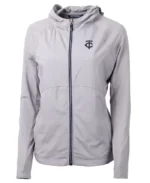 MLB Minnesota Twins Adapt Hybrid Raglan Hoodie | Trendy Leather Jackets