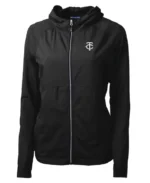 MLB Minnesota Twins Adapt Hybrid Raglan Hoodie | Trendy Leather Jackets
