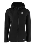 MLB Minnesota Twins Black Roam Eco Hoodie Jacket | Trendy Leather Jackets