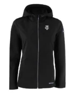 MLB Minnesota Twins Black Roam Eco Hoodie Jacket | Trendy Leather Jackets
