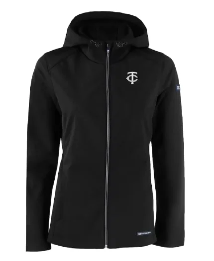 MLB Minnesota Twins Black Roam Eco Hoodie Jacket | Trendy Leather Jackets