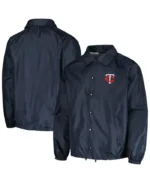 MLB Minnesota Twins Dunbrooke Raglan Windbreaker Jacket | Trendy Leather Jackets
