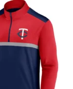 MLB Minnesota Twins Fanatics Black Unstoppable Quarter-Zip Top | Trendy Leather Jackets