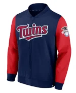 MLB Minnesota Twins Lightweight Windbreaker Bomber Jacket | Trendy Leather Jackets
