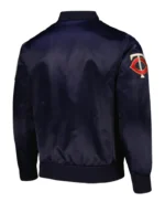 MLB Minnesota Twins Pro Standard Wordmark Satin Varsity Jacket | Trendy Leather Jackets
