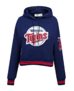 MLB Minnesota Twins Retro Classic Cropped Po Hoodie | Trendy Leather Jackets