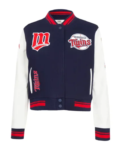 MLB Minnesota Twins Retro Classic Varsity Jacket | Trendy Leather Jackets