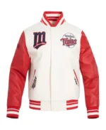 MLB Minnesota Twins Retro Classic Varsity Jacket | Trendy Leather Jackets