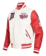 MLB Minnesota Twins Retro Classic Varsity Jacket | Trendy Leather Jackets