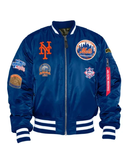 MLB New York Mets Alpha Jacket | Trendy Leather Jackets
