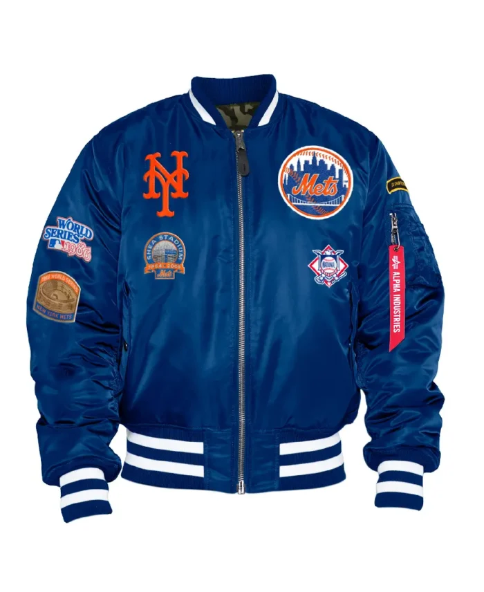 MLB New York Mets Alpha Jacket | Trendy Leather Jackets