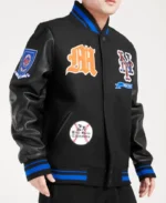 MLB New York Mets Pro Standard prep Varsity Jacket | Trendy Leather Jackets